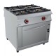 COCINA 4 FUEGOS CON HORNO – GAS. Serie 980 STILE. Zinco