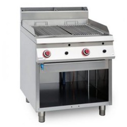 GRILL RADIANTE CON AGUA 80 – GAS. Serie 980 STILE. Zinco
