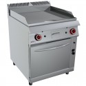 FRY 80 L/LR CON HORNO – GAS. Serie 980 STILE. Zinco