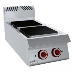 COCINA 2 PLACAS TOP – ELÉCTRICO. Serie 980 STILE. Zinco
