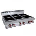 COCINA 6 PLACAS TOP – ELÉCTRICO. Serie 980 STILE. Zinco