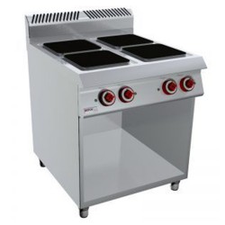 COCINA 4 PLACAS BAJO LIBRE – ELÉCTRICO. Serie 980 STILE. Zinco