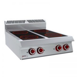 INDUCCION TOP 4 PLACAS – ELÉCTRICO. Serie 980 STILE. Zinco