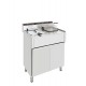 Freidora de mueble alto rendim eléctica. 10 y 10+10 L. Zinco