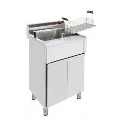 Freidora de mueble con cesto de ancho especial eléctrica. 16 L. Zinco