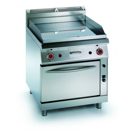 FRY-TOP 80 L CON HORNO ESTÁTICO 2/1. Serie Nabal gama 700. Zinco