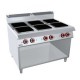 COCINA 6 PLACAS BAJO LIBRE - ELECTRICA. Serie Nabal gama 900. Zinco