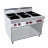 COCINA 6 PLACAS BAJO LIBRE - ELECTRICA. Serie Nabal gama 900. Zinco