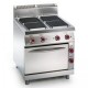 COCINA 6 PLACAS BAJO LIBRE - ELECTRICA. Serie Nabal gama 900. Zinco