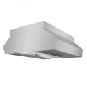 CAMPANA MURAL CENTRAL SIN MOTOR. ANCHO DESDE 1300 A 1500. KC. Zinco