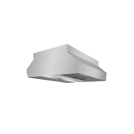 CAMPANA MURAL CENTRAL SIN MOTOR. ANCHO 2100. KC. Zinco