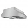 CAMPANA MURAL CENTRAL SIN MOTOR. ANCHO 2100. KC. Zinco