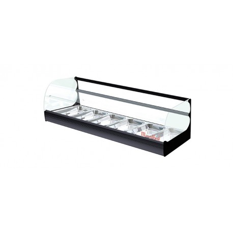 Vitrina Movilfrit TOP R4 2PISOS NEGRA