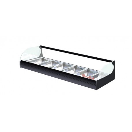 Vitrina Movilfrit TOP 6 HOT NEGRO