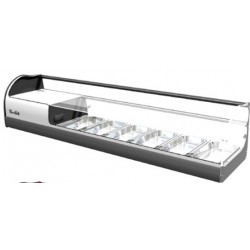 Vitrina Movilfrit ONIX 6 2 pisos NEGRA/BLANCA/ROJA