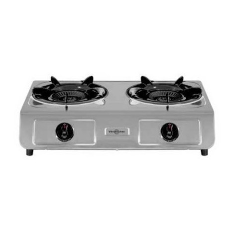 Hornillo a gas natural ciclon 2 quemadores Vitrokitchen 265IN