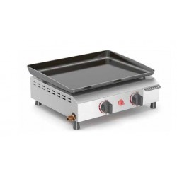 Plancha a gas Vitrokitchen PG220IB dos quemadores