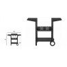 Carro Plancha de Gas Vitrokitchen PGT225N 2