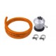Kit Regulador 28/30 + Manguera but. + 2 Abraz Vitrokitchen