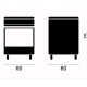 Cocina a gas Vitrokitchen PF6060I